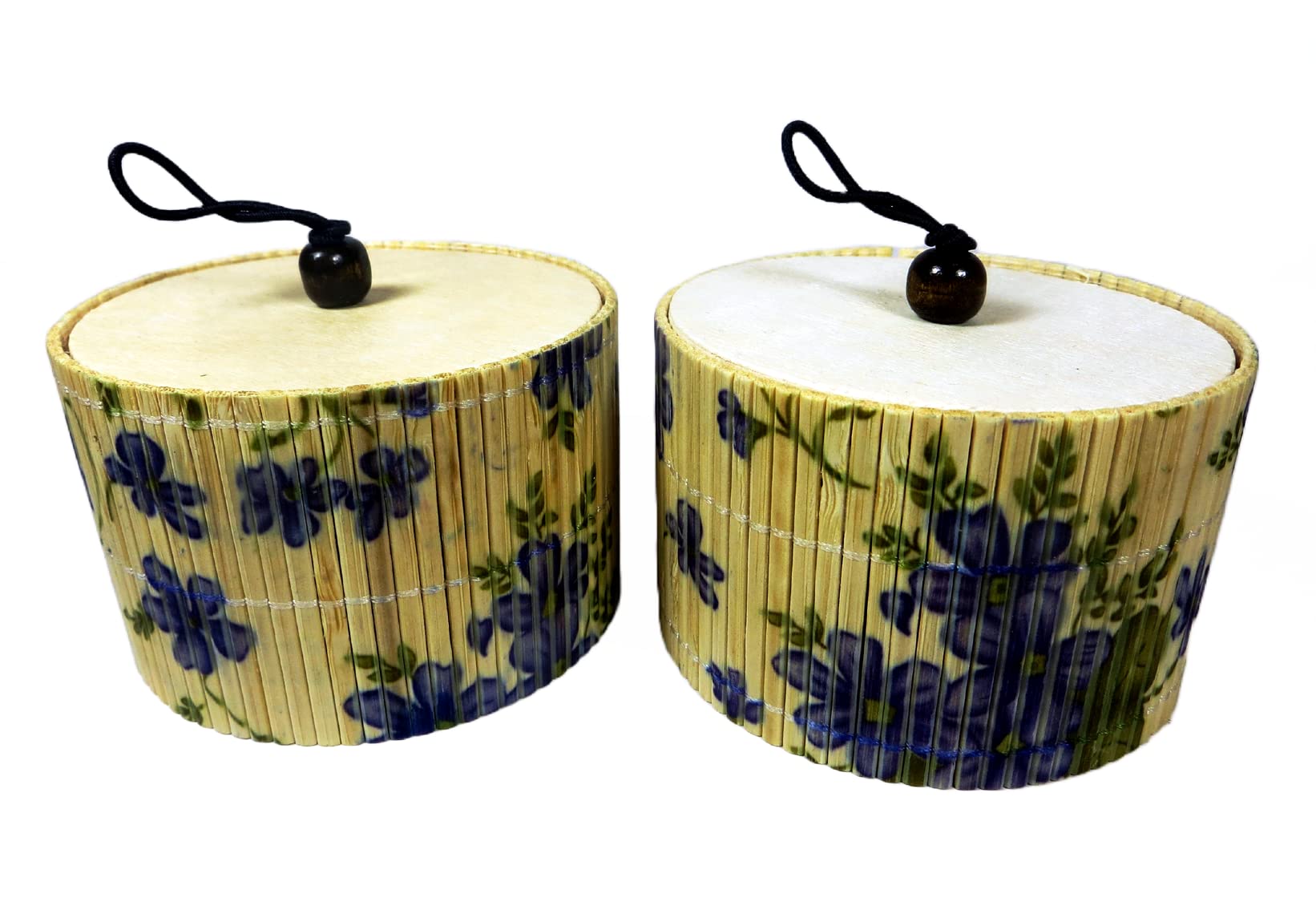 Multi-Purpose Jewellery Box: Small,Ultra-Light Wooden Storage Box Set (2 Pieces) Useful For Storing Valuables,Jewelry,Cosmetics (Each 3 In In Diameter,2 In In Height&50 Grams )Total: 100Gram-image-45