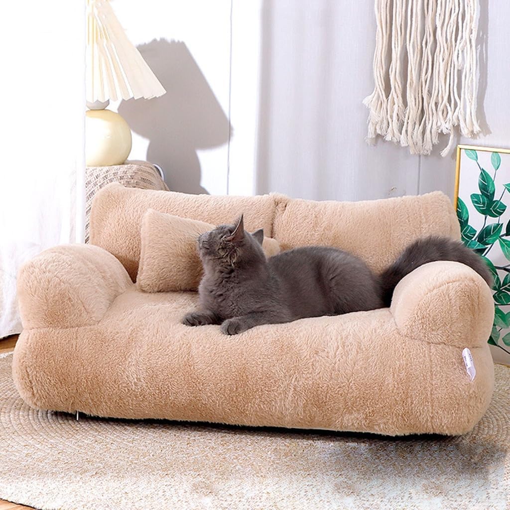 Creative Pet Couch Bed Detachable Nest for Dogs and Cats Soft Plush Comfortable Sofa Multiple Colors