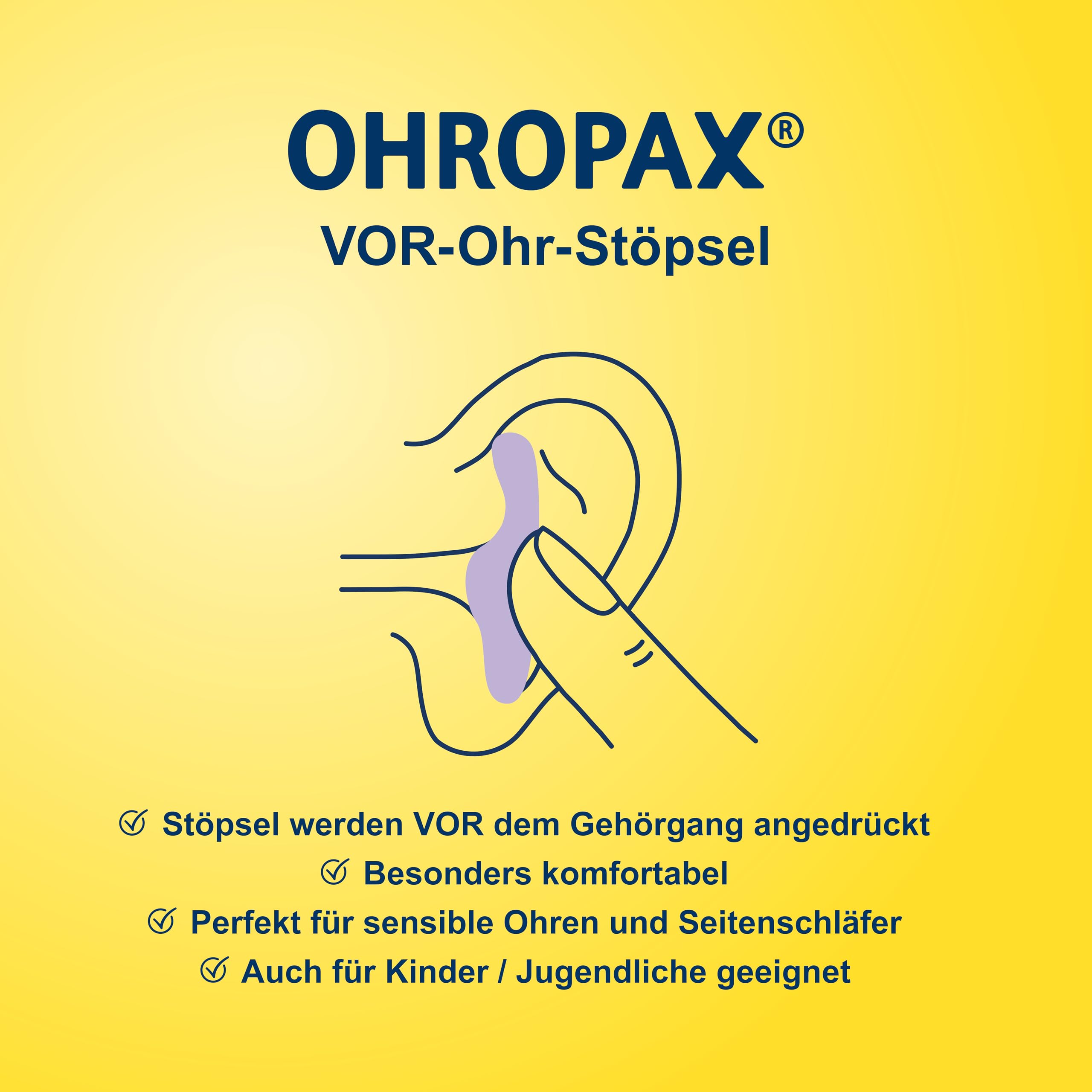 OHROPAX Tappi per le orecchie Classic – Tappi per le orecchie per la protezione da rumore, umidità e vento, realizzati in cera modellabile, comodi e adatti a tutte le orecchie, valore di isolamento