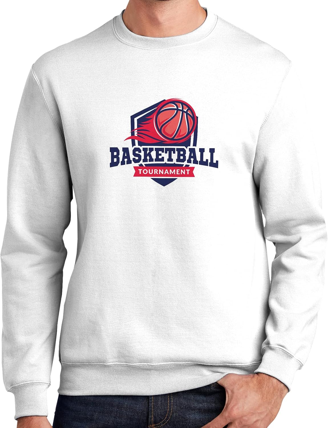 GotPrint Unisex Basketball Sweatshirts, Sports Sweatshirt, Basketball Tournament, Pullover Graphic Casual Crewneck Sweater