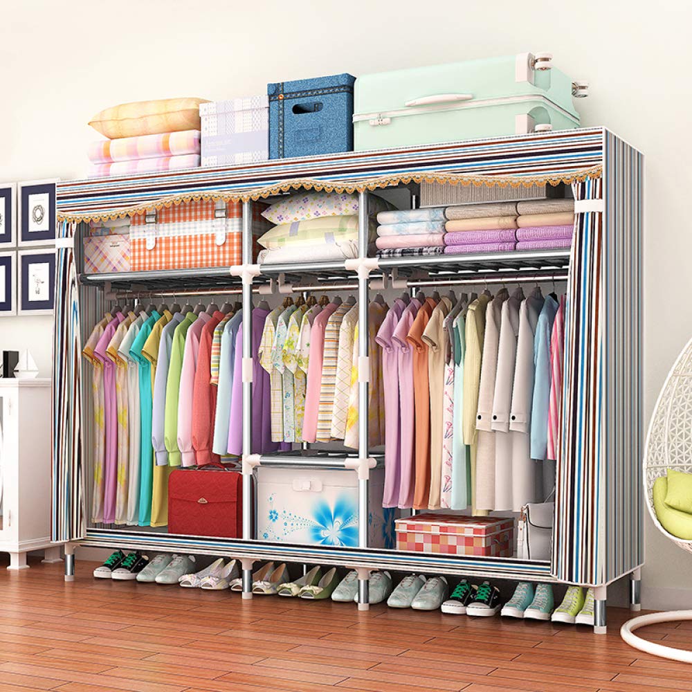 Armoire en Tissu G9966 Grand Volume pour Ranger un Dortoir Encombré