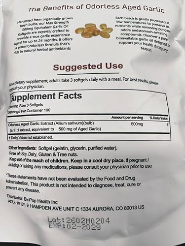 ELARE Extracto de ajo envejecido