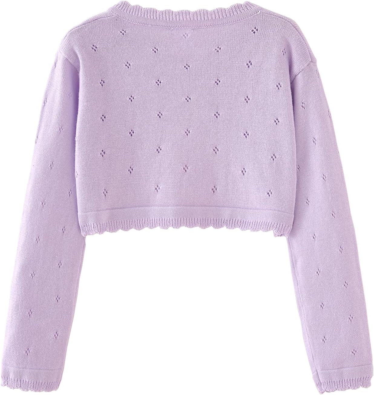 Toddler Girls Knit Cardigan Sweater Kids Bowknot Long Sleeve Dress Cover Up Size 12M-6T