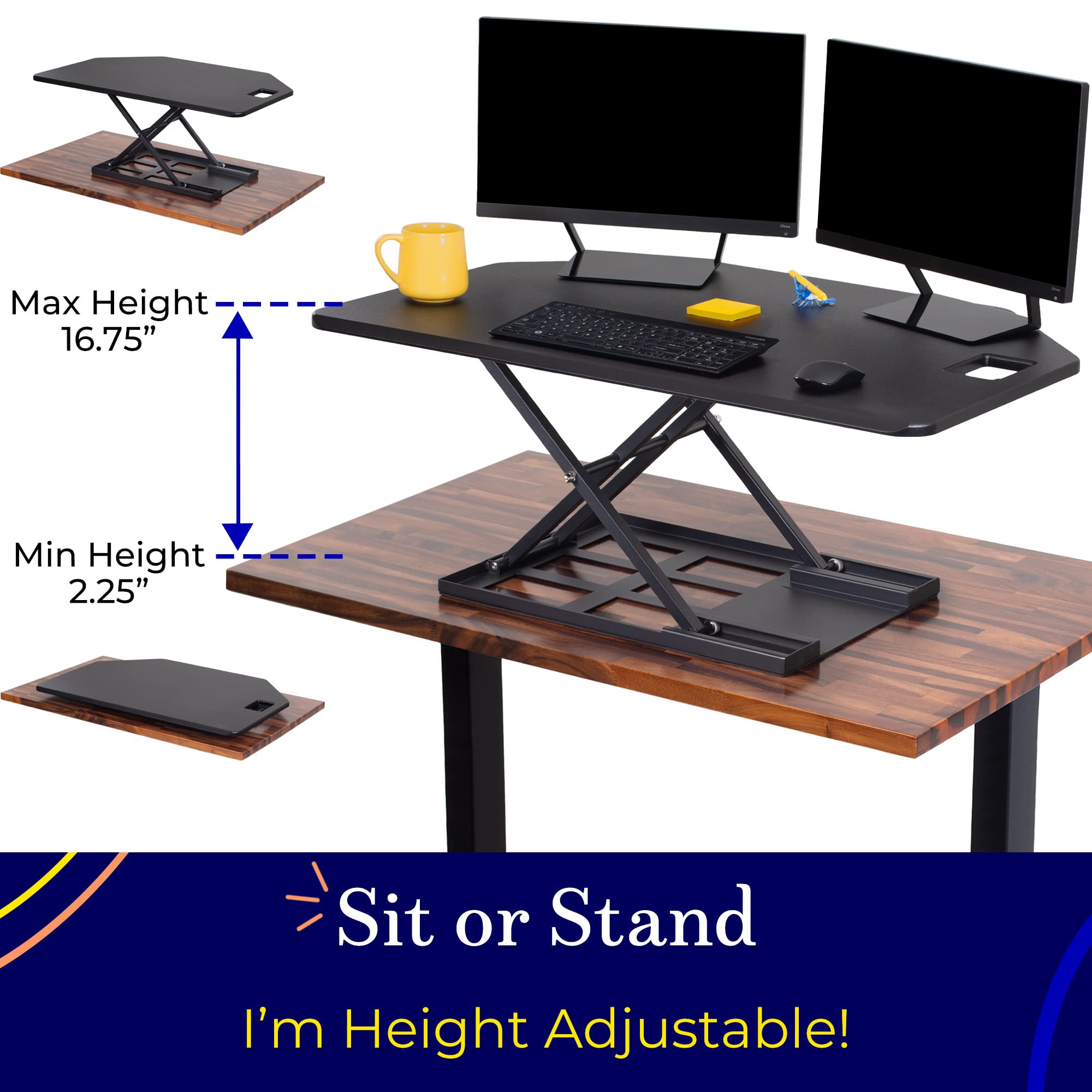 Stand Steady XElite Pro Premier Corner Standing Desk Converter
