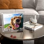 HORLIMER 2 Pack 8x10 Picture Frame, Glass Photo Frames 8 by 10 for Tabletop, Horizontally or Vertically