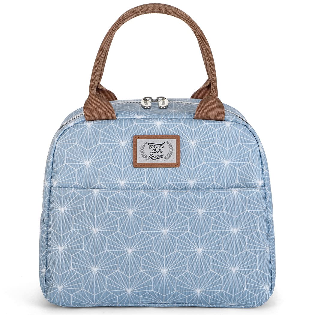 Lekesky Leakproof Lunch Tote Bag Insulated Lunch Box for Ladies, Blue