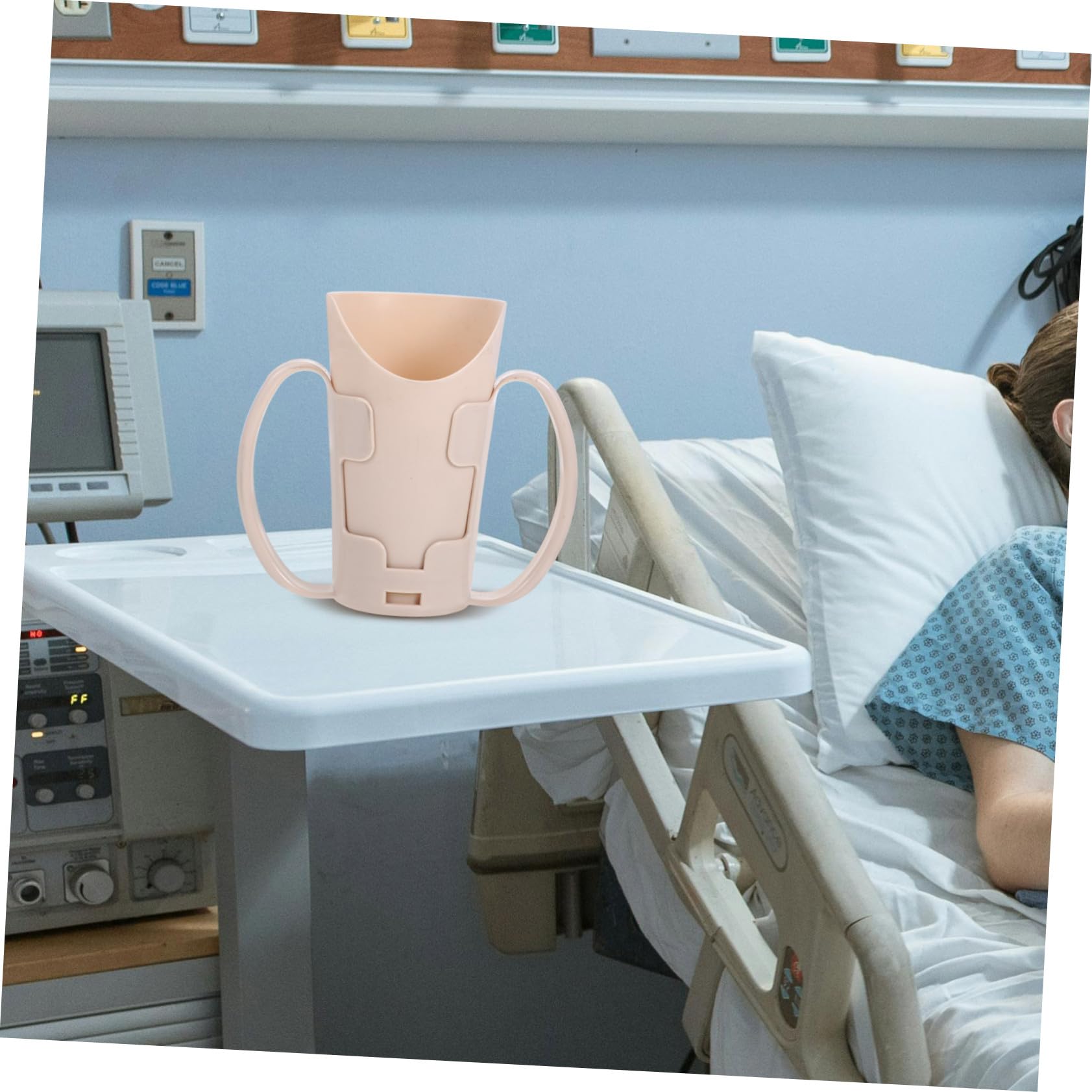 Taza Para Beber Con Doble Asa Para Personas Mayores Vaso Para Disfagia Con Apertura Inclinada Antiahogos Ayuda Para RehabilitacióN Y PrevencióN De Derrames En Pacientes Encamados