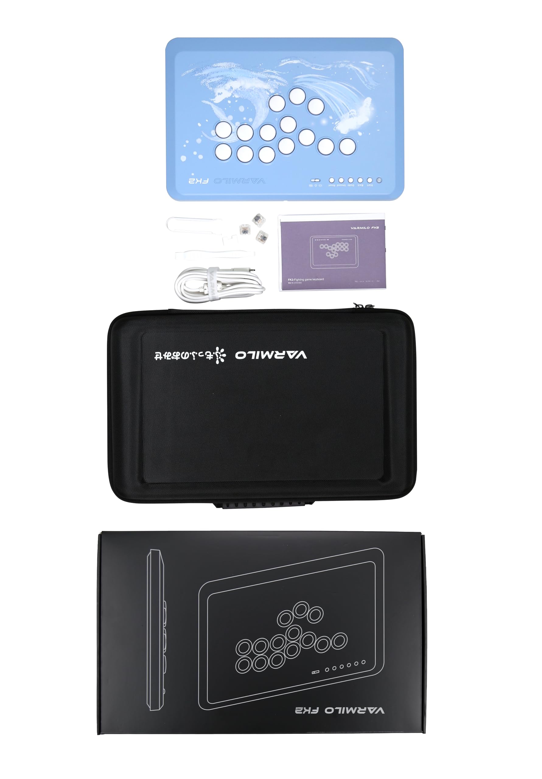 Amazon.co.jp: Varmilo FK2 Sea Melody Leverless Arcade Controller