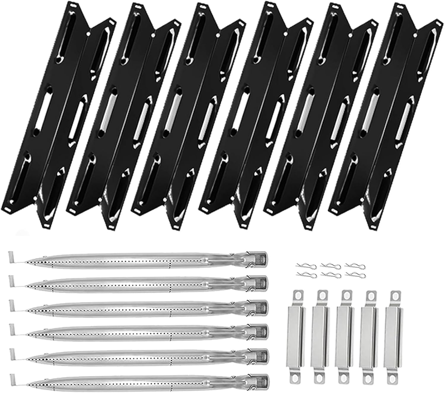 Grill Parts for Kenmore 6 Burner Gas Grill 146.23681310, 146.47223610, 146.23766310, Heat Plate & Burner Kit for Kenmore Grill Replacement Parts, Parts for Kenmore 6 Burner Grill 146.23681310