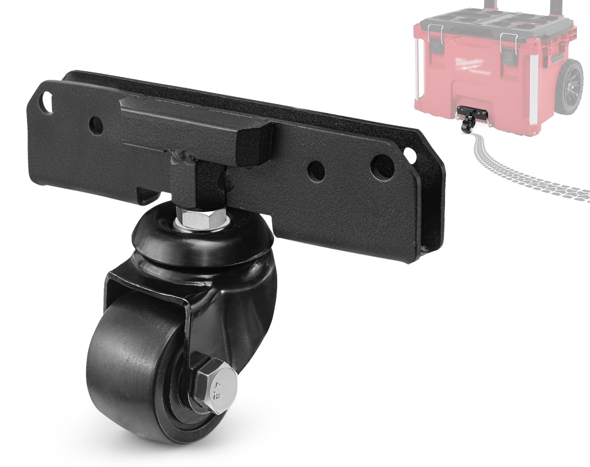 Ruedas delanteras compatibles con Milwaukee Packout, accesorios de ruedas giratorias para caja de herramientas