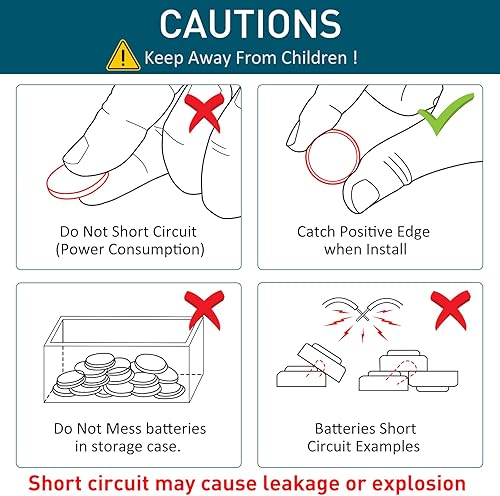Miniatura 7 de KITOSUN CR1620 - Batería de litio de 3 V  Reemplazo de baterías de botón de celda de litio CR 1620 premium para Mazda Toyota, Lexus, Honda, Accord,