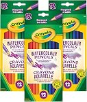 Crayola 3pk Ensemble de crayons à aquarelle, 12 Nombre
