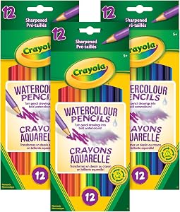 Crayola 3pk Bundle of Watercolour Pencils, 12 Count