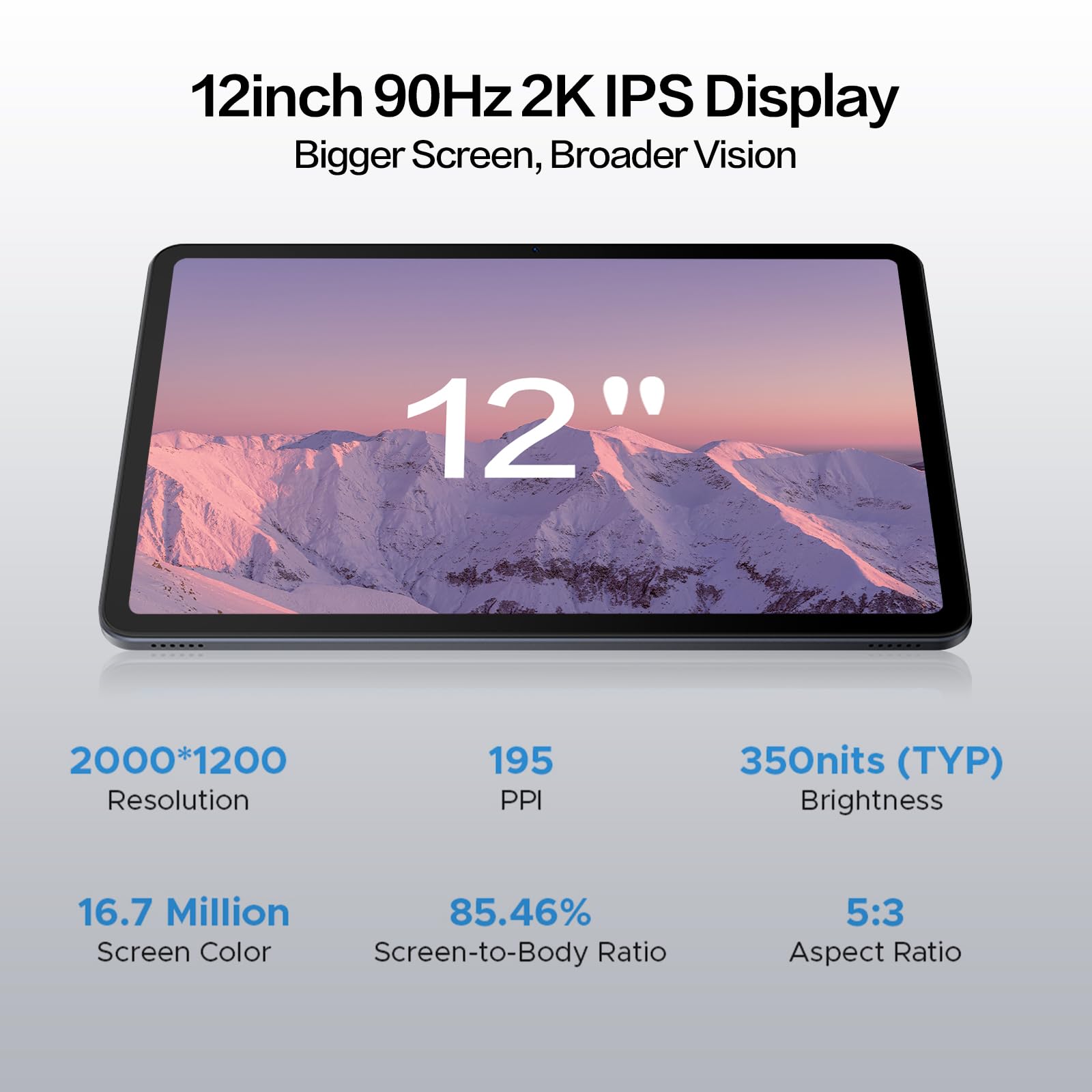 DOOGEE Newest Android 16 Tablet, U12 12 Inch Tablet with Gemini AI