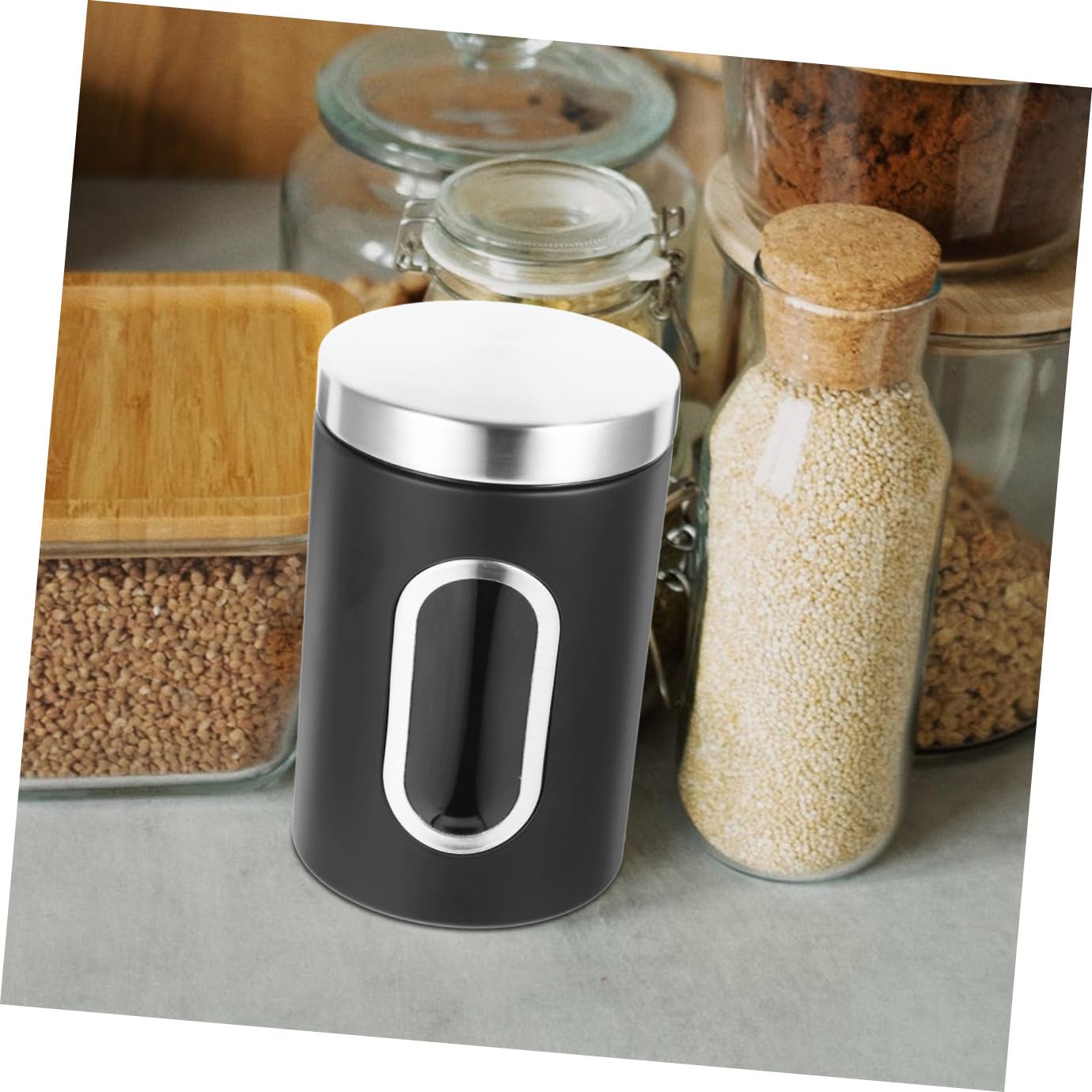 Toyvian 3stücke Luftdicht Verschlossen für Küche Metallbehälter für Kaffee Aufbewahrungsbehälter für Kaffeebohnen Zucker und Teedosen Vorratsbehälter für Trockenfrüchte