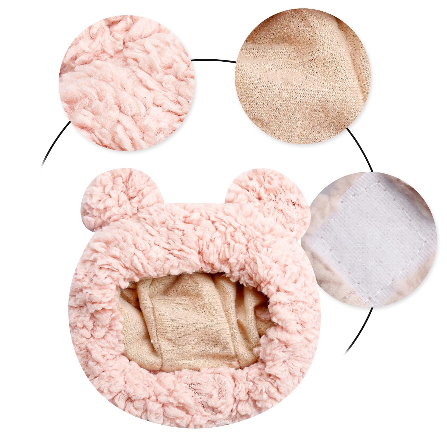 Luckious Cat Bear Hat, Soft Breathable Cute Bear Shape Headwear - Image 3