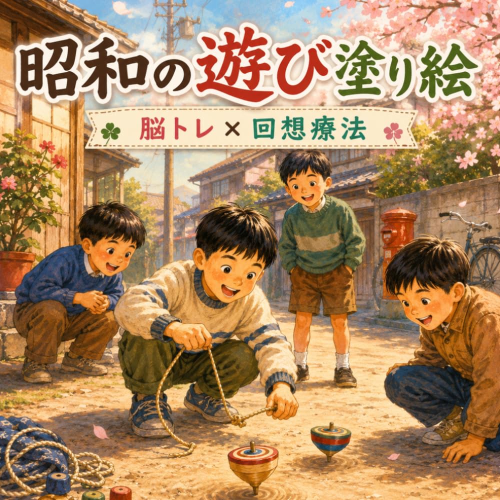 昭和の遊び塗り絵: 脳トレ×回想療法