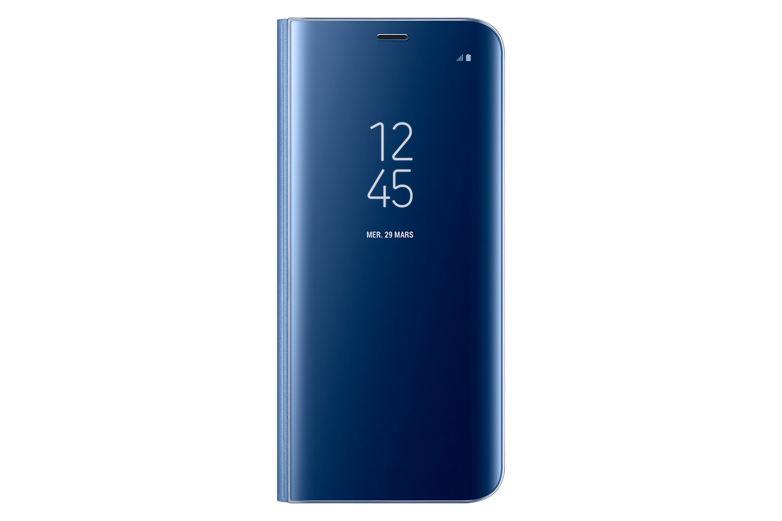 Samsung Clear View, Custodia protettiva con apertura a libro e funzione supporto per Galaxy S8, Blu