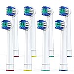 Replacement Toothbrush Heads Compatible with Oral-B Braun, Pack of 8 Professional Precision Clean Electric Toothbrush Replacement Heads for Oral-b 7000, Clean, Oral B Pro 1000, 9600, 500, 3000, 8000