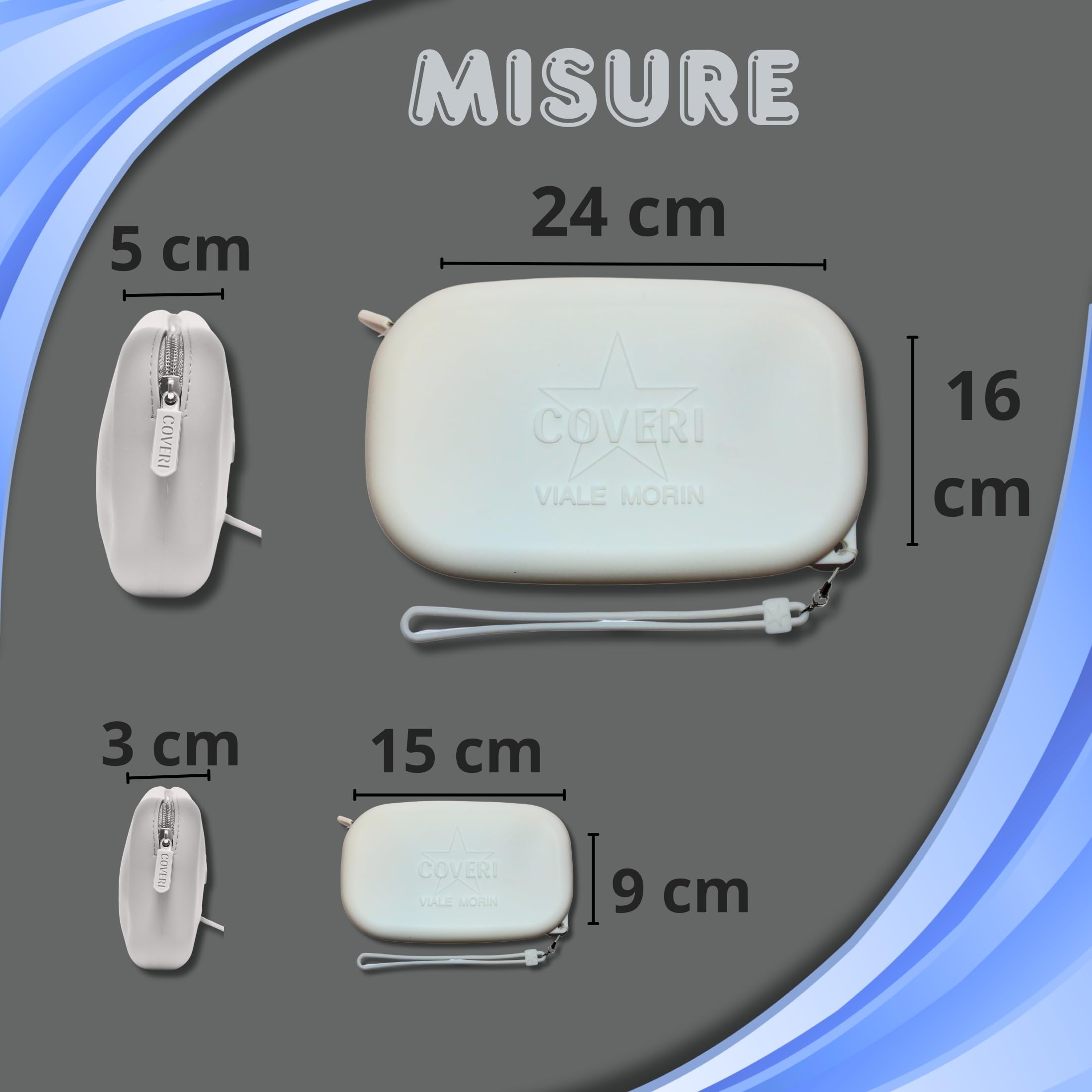 COVERI VIALE MORIN pochette silicone mare