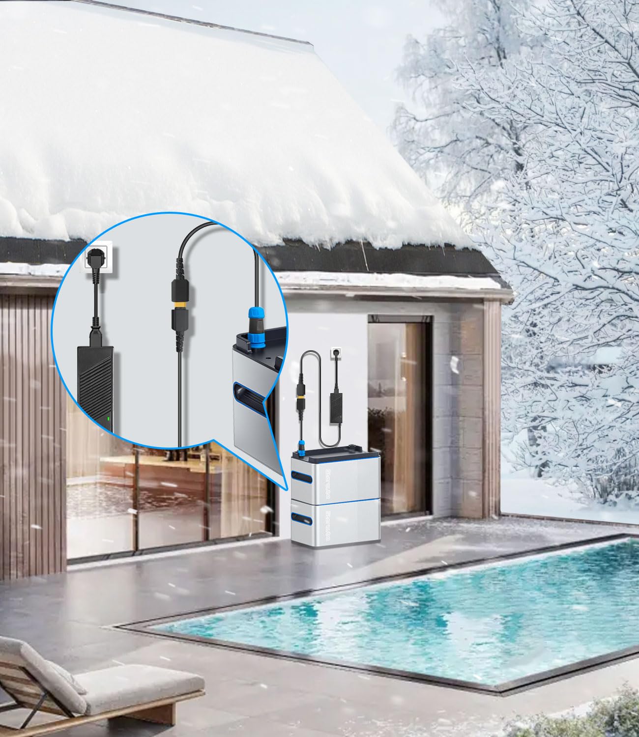 12V/10A 120W et connecteur XT60 vers Aviation, Chargeur AC vers XT60 pour Charger Directement Les Batteries S1000 et S1000 Pro, adapté pour Une Utilisation en Hiver