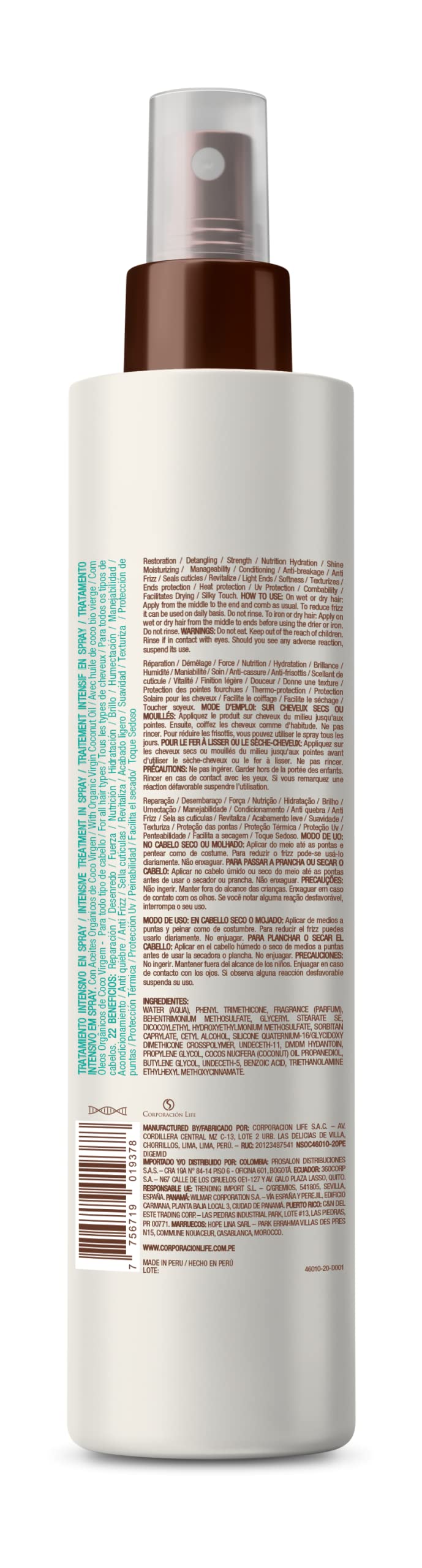PLACENTA LIFE All In One 250 ml Agent de coiffage