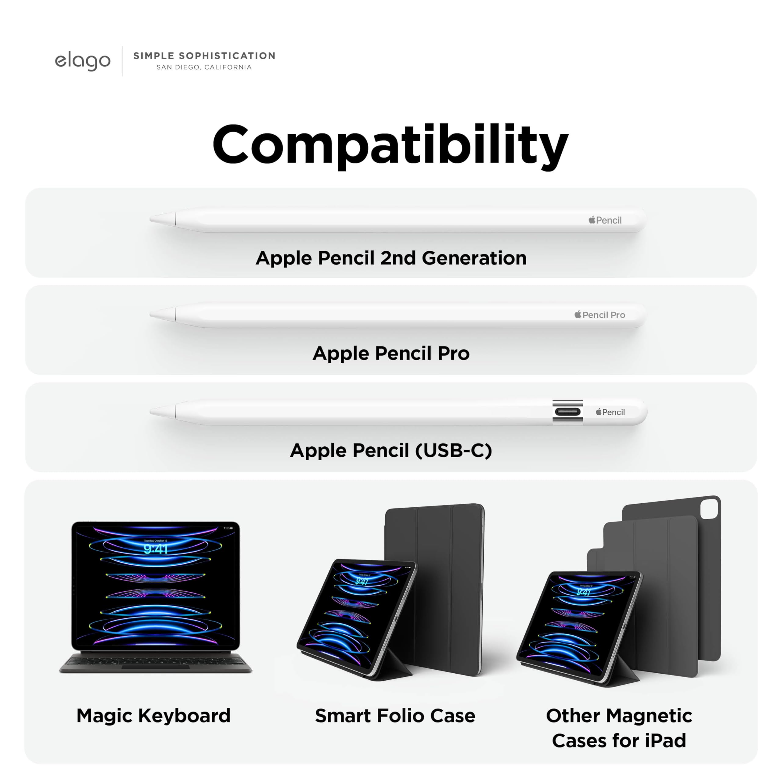 Amazon | 【elago】 Apple Pencil Pro / 第2世代 対応 ペンシル