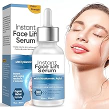 Instant Face Lift Serum, 2 Minute Temporary Skin Tightening Serum with Hyaluronic Acid, Visibly Lift & Firm Sagging Skin for Face & Neck