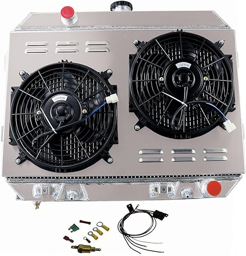 Miniatura 9 de Cubauto Radiador de aluminio de 4 filas para Nissan Datsun 280Z 28L L6 1975-1978 1976 1977 Radiador de flujo descendente de aluminio completo