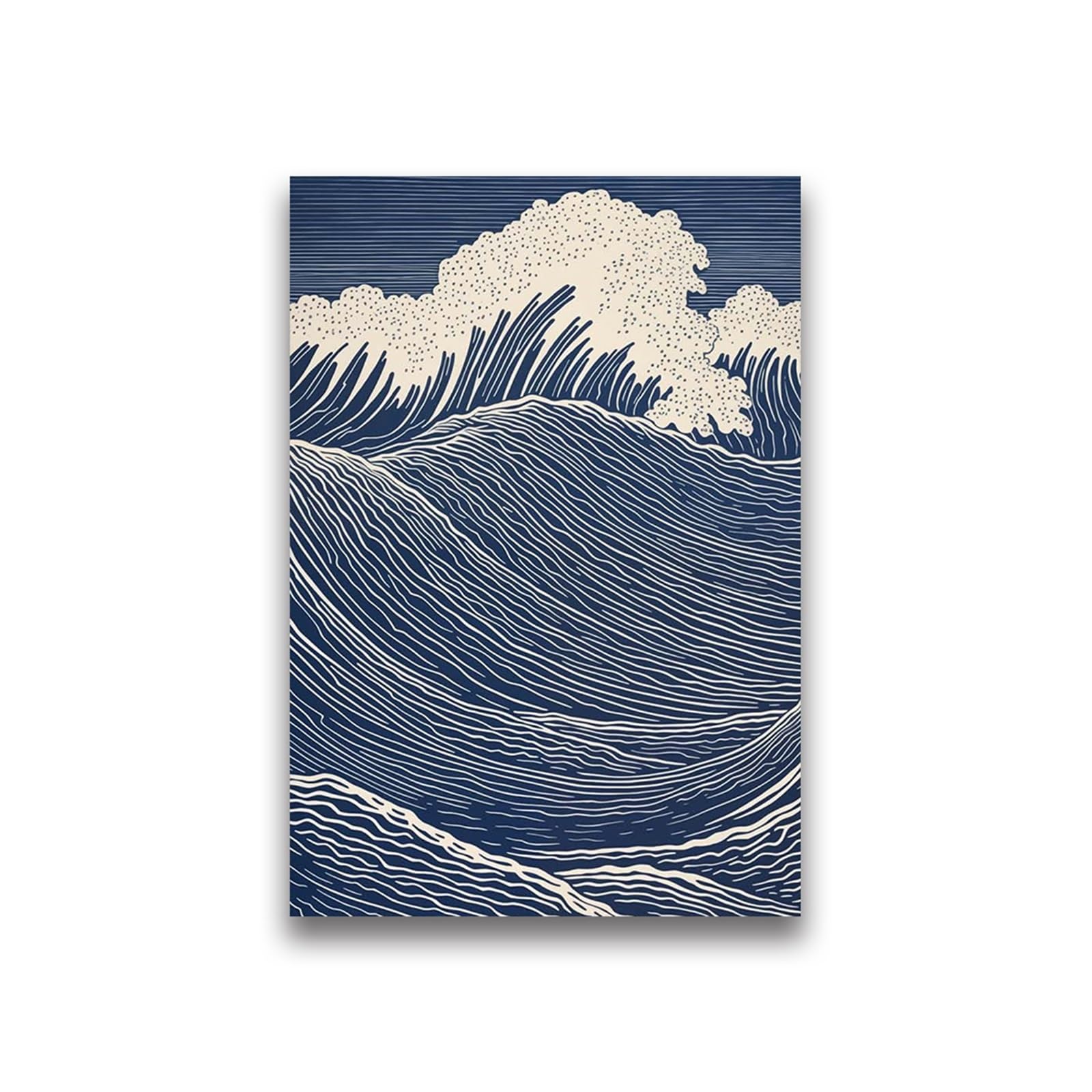 Graiting 1pc Waves Art Pictures Surfing Penguin Manta Dolphin Whale Prints Canvas Painting For Home Living Room Decoration(03,50x70cm)