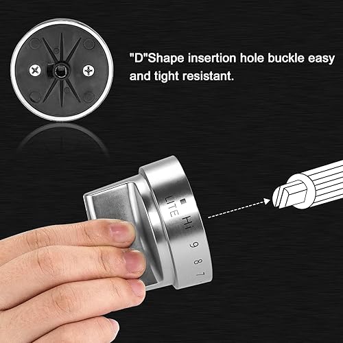 Miniatura 9 de AMI PARTS Reemplazo de perilla de estufa de gas de acero inoxidable WB03X24818, compatible con pomos de estufa PS11729081 AP5989029 de repuesto para