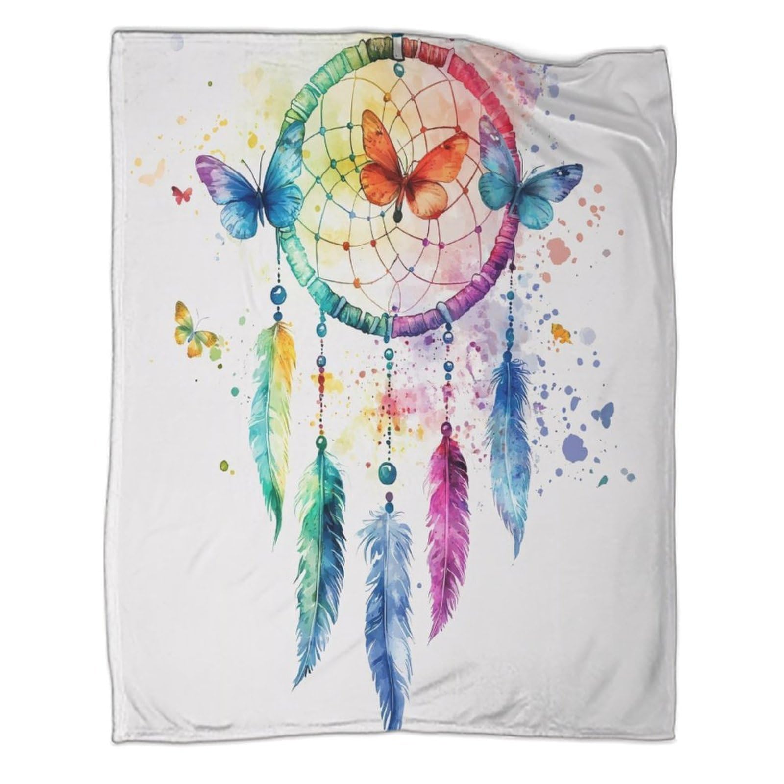 3D Gedruckte Traumfänger Decke Mikrofaser Wohnkultur Traumfänger Kuscheldecke für Sofa Schlafzimmer 80×90(200x230cm)