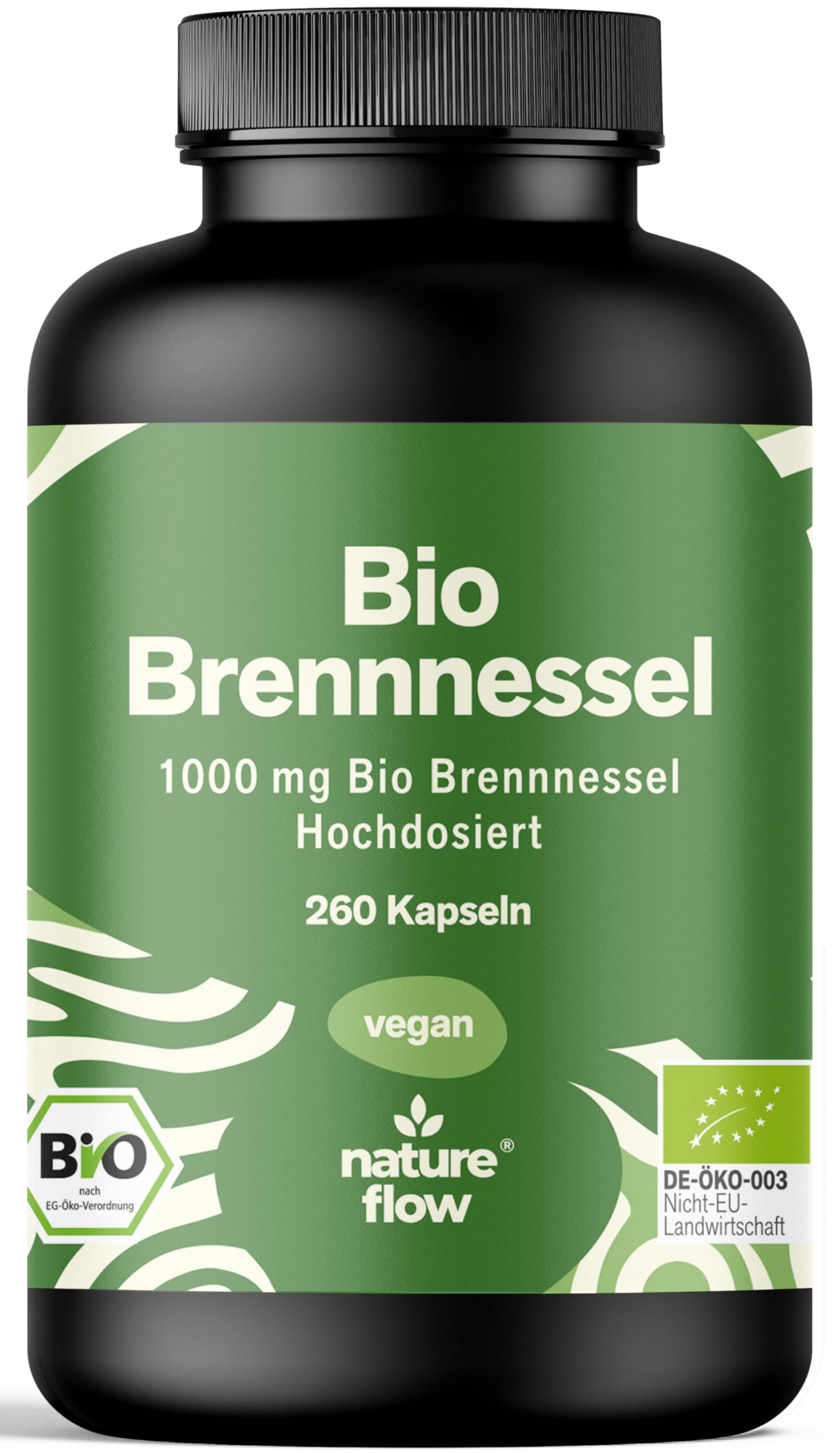 Bio Brennesselkapseln hochdosiert – 260 Kapseln – 1000 mg pro Tag – Amazon Angebot