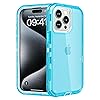 Follaroma for iPhone 15 Pro Max Case, Anti-Drop, Heavy Duty Shockproof Protection Phone Cases, Durable 2-Layer Trasparent Protective Cover Compatible with iPhone 15 ProMax, 6.7 inch, Crystal Clear