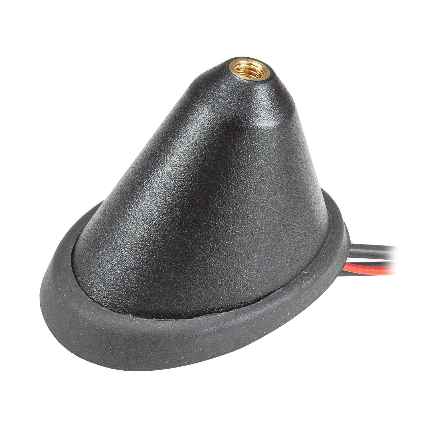 tomzz Audio 1000-069 Antenne Dab pour Voiture, antenne de Toit combinée Dab+ FM AM avec amplificateur SMB DIN, Angle de 72 degrés, câble de 7,5 m, pour Break, Camping-Car et Caravane