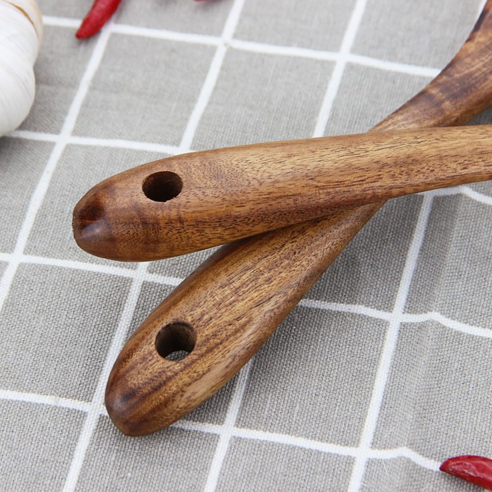 Wooden Salad Servers - Acacia Wood Set of 2 -5 Wooden Salad Servers - Acacia Wood Set of 2 -5