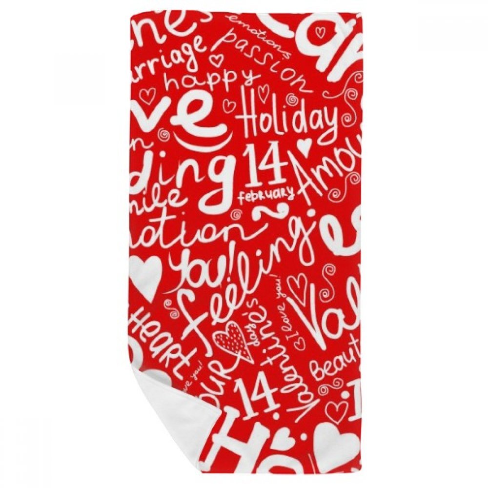 Serviette de bain St Valentin pour vos rituels bien-être de couple
