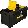 stanley stst1-75518 essential 16 toolbox with metal latches black/yellow inch