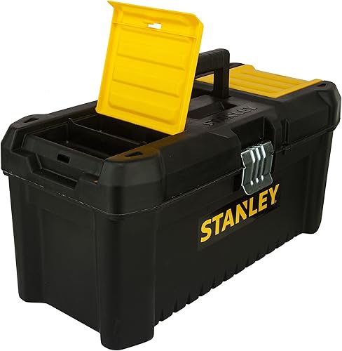 Miniatura 3 de STANLEY Caja de herramientas esenciales (16 pulgadas), solución de almacenamiento duradera con bandeja extraíble y organizadores, para