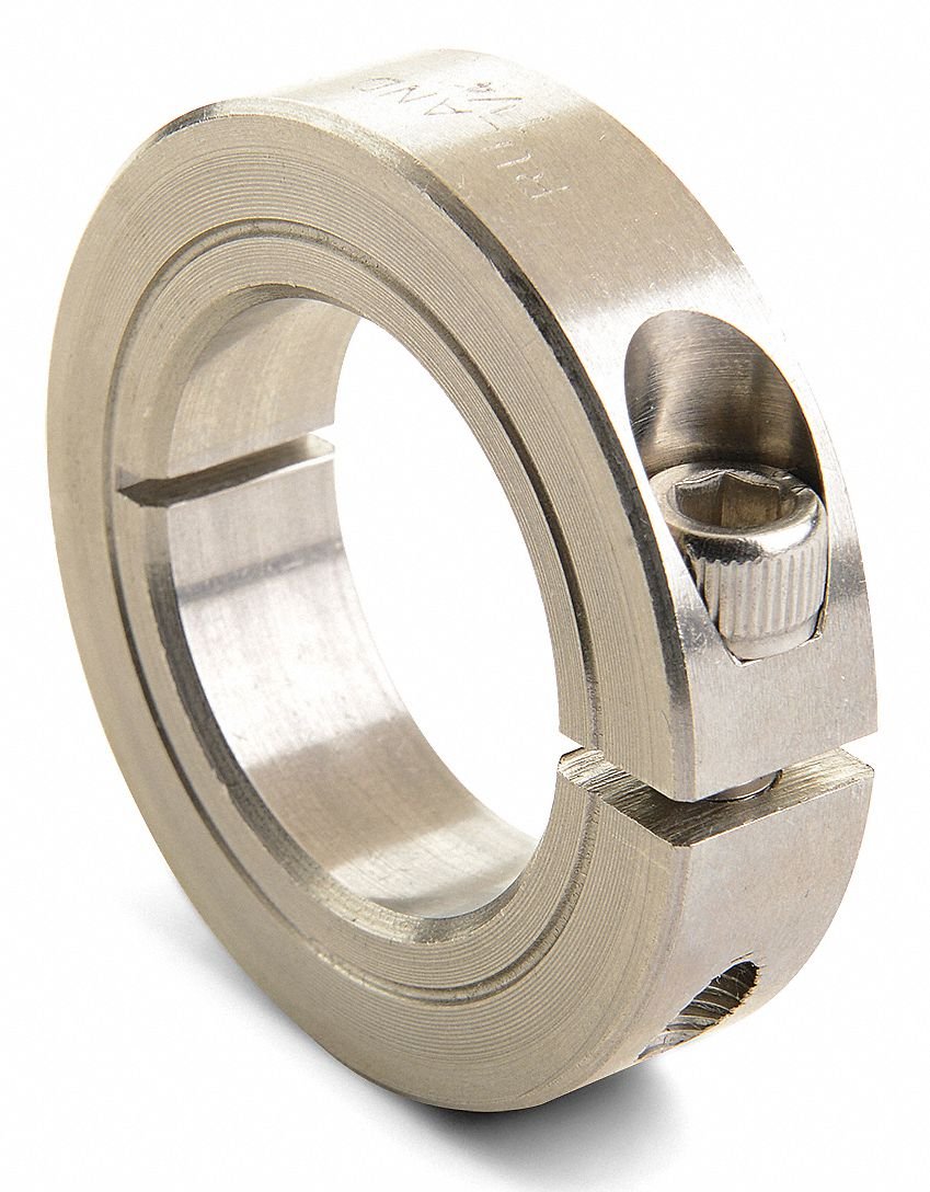 Shaft Collar, Clamp, 1Pc, 4mm, 303 SS