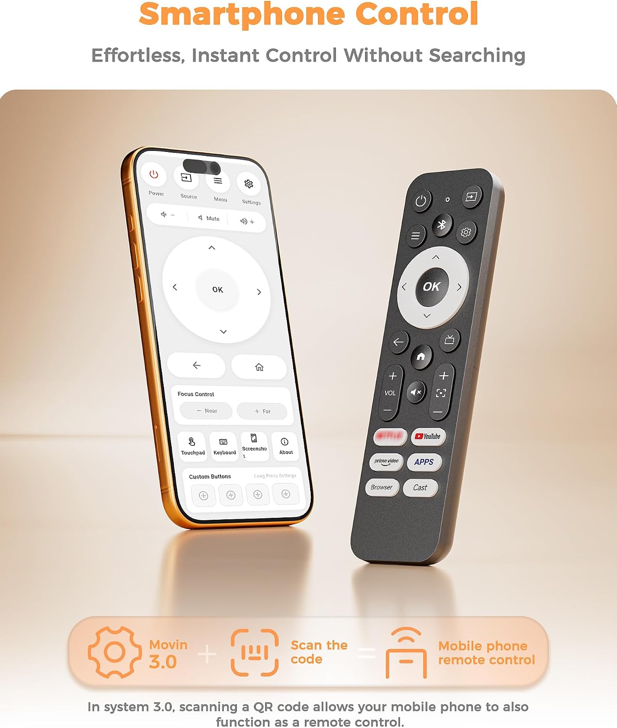 Jimveo Portable-Projector-with WiFi and Bluetooth Magnetic Creative Filter | Official-Apps Auto Focus 180° Stand High Bright 4K Support J62Pro Smart Movie Proyector Compatible with Netflix/PrimeVideo 5 71QTYO7 cML. AC SL1500