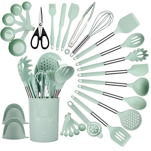 QMVESS 28-Piece Silicone Cooking Utensils Set