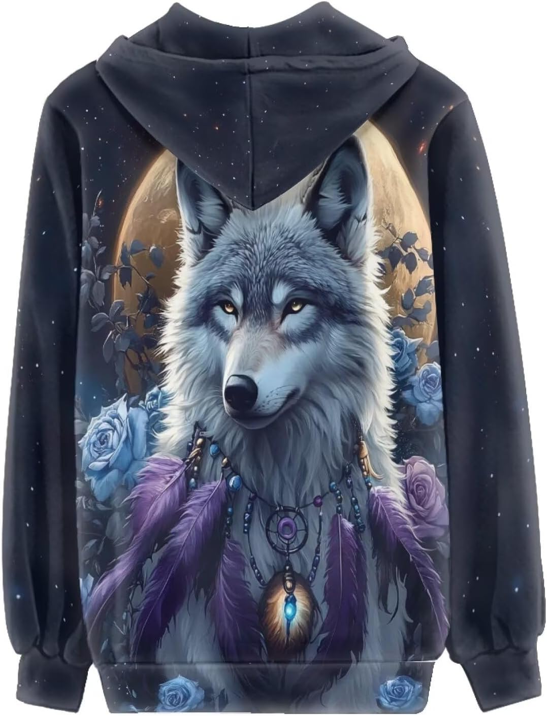 Showudesigns XS-5XL Zip Up Hoodie for Women Sweatshirt Pullover