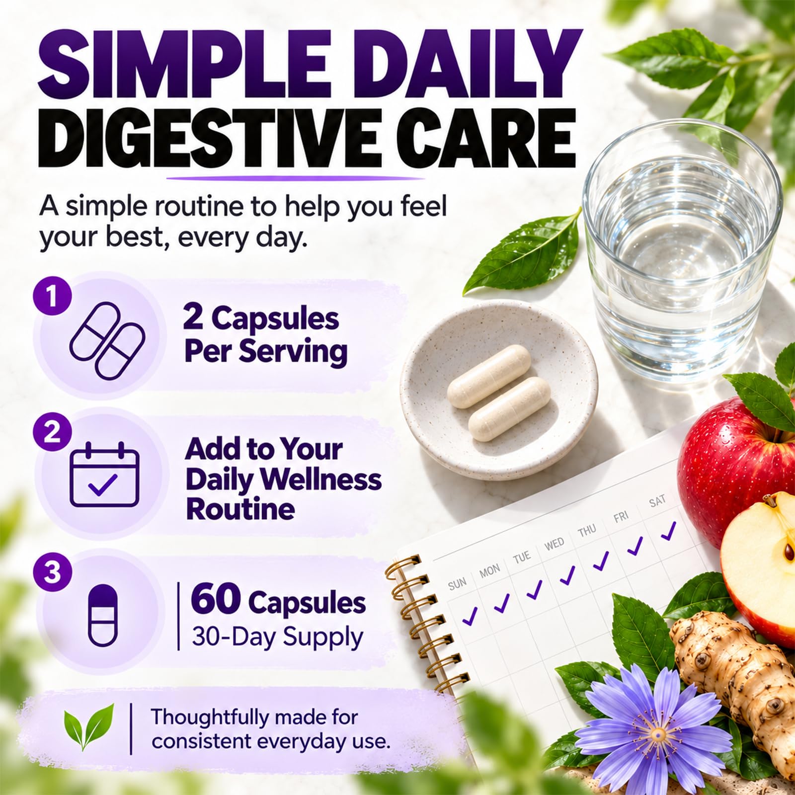 GR-9 Pepsin Neutralizer, GR-9 Supplement, Soothes Esophageal Health Supplement, Digestive Support Supplement, Stomach Acid Balance Formula, Daily Throat Gut Health Care, 60 Count, 1pc — Amazon image 7