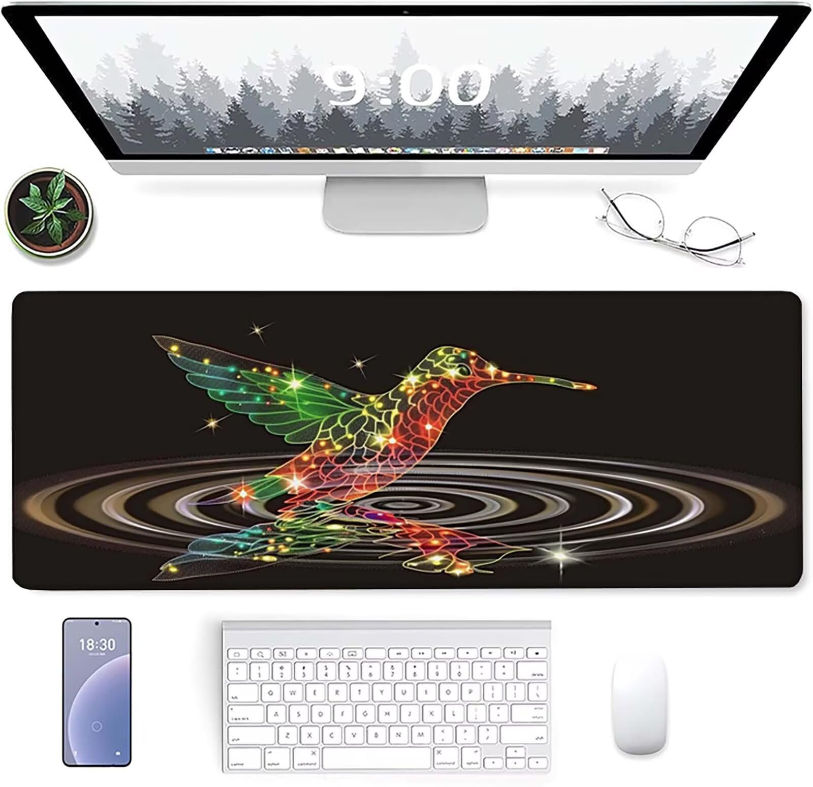 Podkładka pod mysz XXL 1600x800x3mm, zielona podkładka pod mysz do gier z antypoślizgową gumową powierzchnią, poprawia precyzję i szybkość, komputer dla gracza i akcesoria biurowe, prezent dla