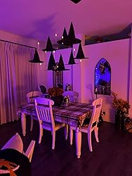 Amazon.com: 12pcs Halloween Black Witch Hats Costume Accessory ...