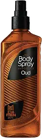 Cia. da Natureza, Body Spray Masculino Oud, Desodorante Corporal com Fragrância Amadeirada Intensa, Perfume Sofisticado de Longa Duração, Cia. Men, 210ml, Âmbar