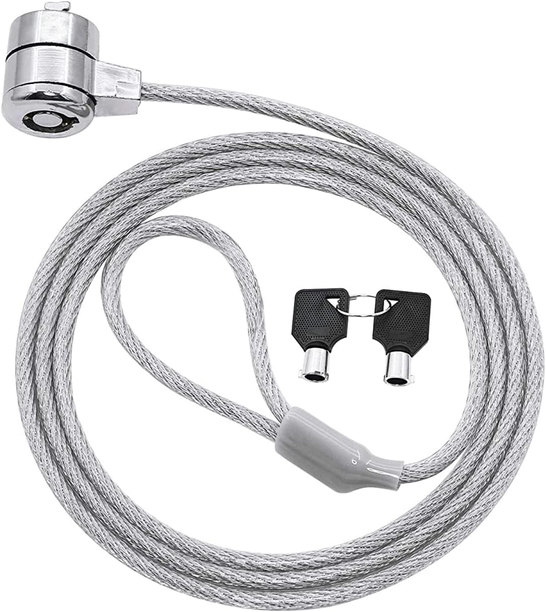 Laptop Lock, 1.2M Universal Laptop Notebook Combination Lock Security Cable, Office Dormitory Meeting Study Room Security Lock, for Most Notebooks, Desktops, Projectors LCD Key Lock with 2 Keys