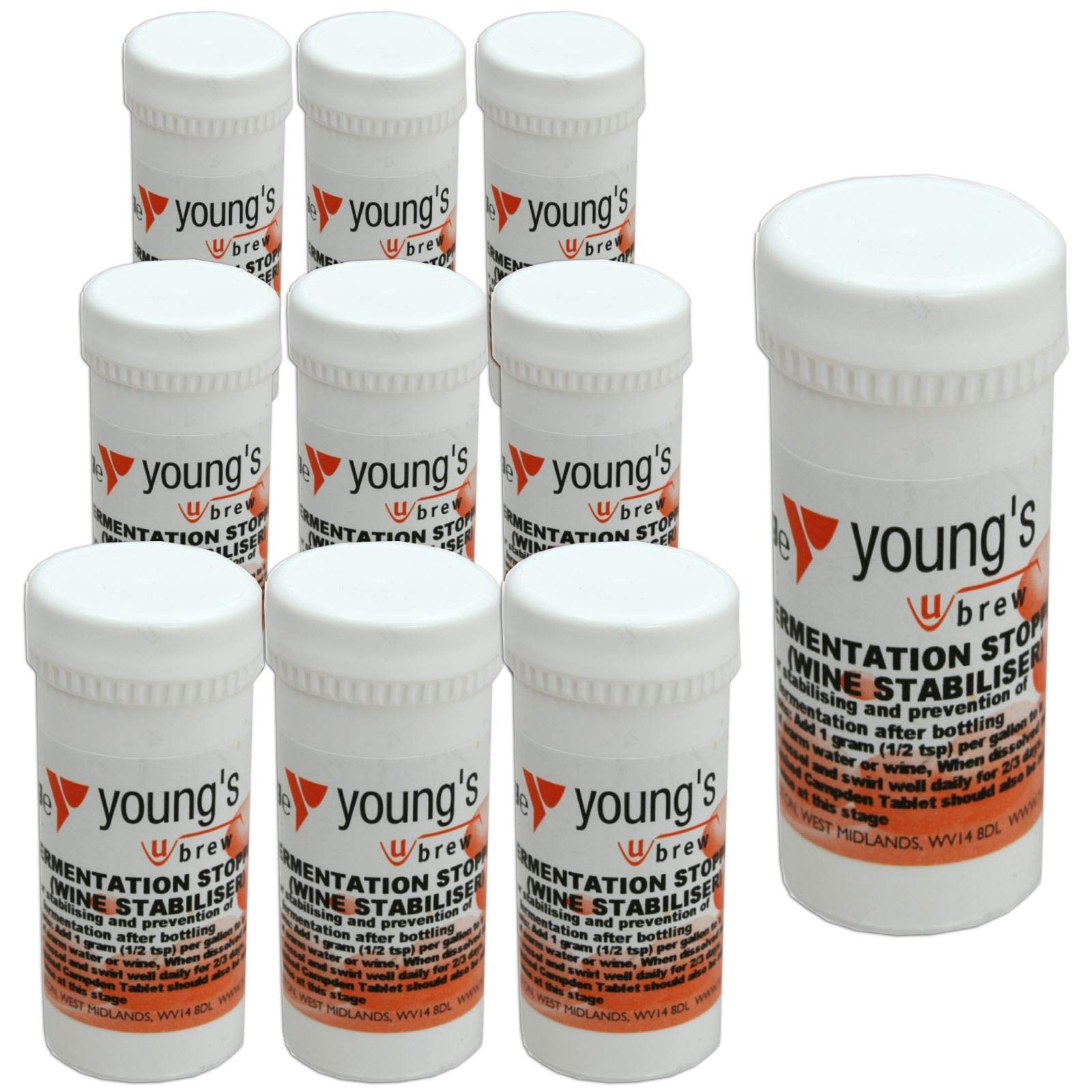 10x Fermentation Stopper 30g Potassium Sorbate Wine Stabiliser