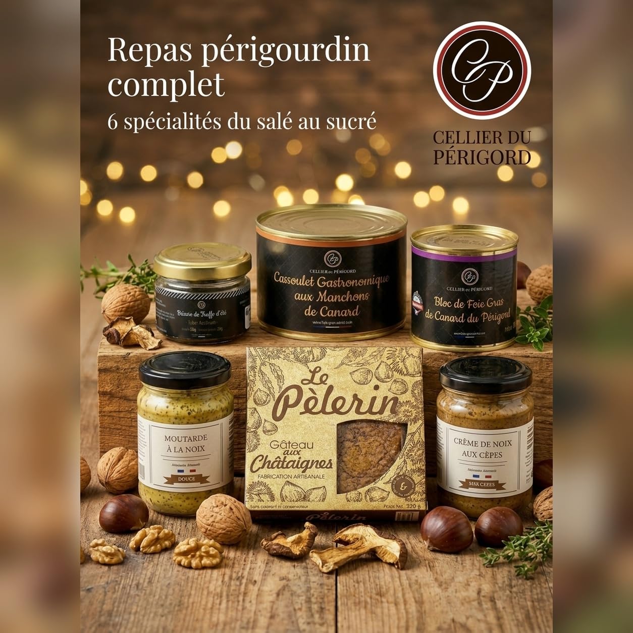 Cellier du Périgord Pack Découverte Repas Périgourdin 6 Pièces